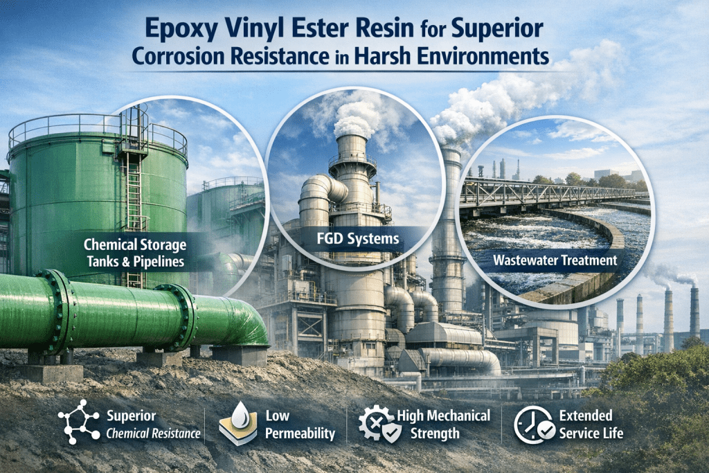Why Epoxy Vinyl Ester Resin Performs Better in Highly Corrosive Environments 1 Why Epoxy Vinyl Ester Resin Performs Better in Highly Corrosive Environments