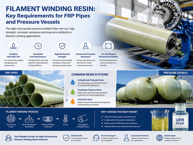 Filament Winding Resin Key Requirements for FRP Pipes and Pressure Vessels 1